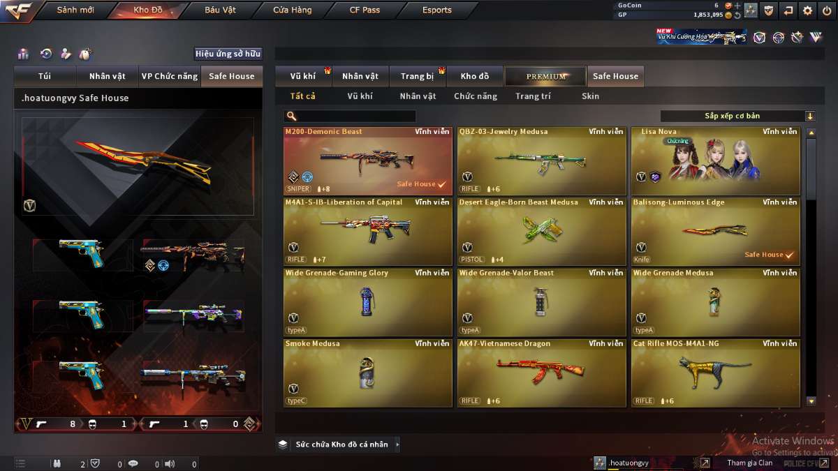 shop acc cf uy tin gia re